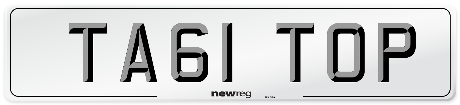 TA61 TOP Number Plate from New Reg